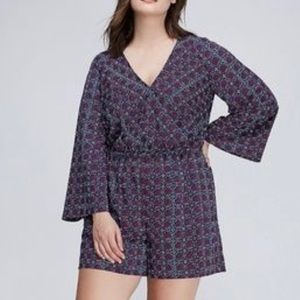 Lane Bryant purple romper, size 16.